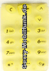 Tastenmatte für Nokia 5110 5130 gelb durchscheinend