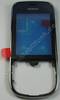 Oberschale silber und Touchpanel Nokia Asha 202 original A-Cover mit Displayscheibe, Digitizer, silver chrome