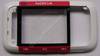 Oberschale Original Nokia 5300 rot A-Cover incl. Displayscheibe und Mikrofon