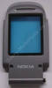 Unterschale Klappe silber Nokia 2760 original A-Cover innen incl. Displayscheibe, Displayfenster vom großen LCD, Lautsprecher
