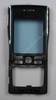 Oberschale schwarz Nokia N91 8GB A-Cover black mit Displayscheibe und Seitentasten für Lautstärke und Menü