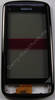 Oberschale mit Touchpanel schwarz Nokia C6-01 original A-Cover black mit Displayscheibe, Touchscreen