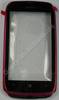 Oberschale magenta, Touchpanel Nokia Lumia 610 original A-Cover mit Displayscheibe, Digitizer, rot, rosa
