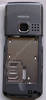 Unterschale grau Nokia 6300i original, B-Cover Gehäuseträger incl. Lade-Konnektor, Mikrofon, Simkartenhalten, Infrarotfenster und Kamerascheibe