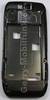 Unterschale grey steel Nokia E66 original B-Cover grau Gehäuseträger, Gehäuserahmen inkl. Headset Anschluss, Ein/Aus Taste, Kamerascheibe, Infrarot Abdeckung
