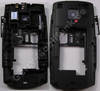 Unterschale, Gehusetrger schwarz Nokia X2-01 D-Cover incl. Freisprechlautsprecher, Ladebuches, Headset Konnektor, Headsetbuchse, Kamerascheibe, BT-Antenne, Bluetooth USB-Abdeckung , Speicherkartenabdeckung