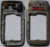 Unterschale topaz brown Nokia E72 original B-Cover braun, Gehäuserahmen mit Kamerascheibe, Einschalttaste, Ladebuchse, Konnektor Headset ( Headsetbuchse ), Akkuverriegelung, Freisprechlautsprecher, BT-Antenne