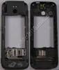 Unterschale grau Nokia 5630 Xpress Music original Mittelcover grey, Gehäuserahmen mit Blitzlicht LED, Speicherkartenabdeckung