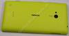 Unterschale, Gehäuseträger gelb Nokia Lumia 720 original Back Cover, CARE UNIBODY ASSY GENERIC Yellow P6012, Akkufachdeckel, Batteriefachdeckel
