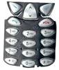 Tastenmatte für Nokia 6210 Original Nokia für Oberschale Silber
