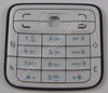 Tastenmatte weiss Nokia N73 Tastatur weiß cool white 