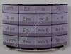 Tastenmatte lila Nokia X3-02 original Tastaturmatte latin lilac