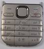 Tastenmatte silber Nokia C2-01 original Tastatur warm silver