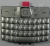 Tastenmatte silber Nokia E6-00 original QWERTZ Tastatur silver Tastaturmatte neue Version mit erkennbarer Benachrichtigungsleuchte