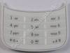 Tastenmatte weiss Nokia C2-06 original Tastatur white latin