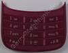 Tastenmatte rot Nokia C2-02 original Tastatur chrome red