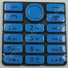 Tastenmatte cyan Nokia 206 SingleSim original Tastatur blau