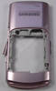 Gehäuserahmen pink, Unterschale Samsung GT-S7350 Mittel Cover mit Abdeckung Ladeanschluß und Seitentasten soft pink