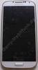 Display weiss, Displaymodul Samsung i9500 Galaxy S4 Displayscheibe, Touchpanel white, incl. Oberschale und Displayrahmen, Displayglas white