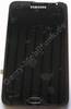 Touchtpanel, Display schwarz blau Displaymodul Samsung N7000 Galaxy Note Displayscheibe, black blue, incl. Oberschale und Displayrahmen, Displayglas