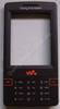 Oberschale dunkel lila SonyEricsson W950i original Cover mit Tastenmatte, Tastatur