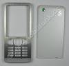 Oberschale  plus  Akkufachdeckel silber SonyEricsson W302i Cover Set latin silver bestehend aus Batteriefachdeckel und Oberschale