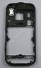 Unterschale, Mittelrahmen black schwarz Nokia N85 original Rückenschale incl. Tastenmatte EinAus, Headsetbuchse, Vibrationsmotor, Seitentasten, Speicherkartenabdeckung, Seitenschalter, Freisprechlautsprecher, Fototaste