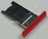 Simkartenhalter rot Nokia Lumia 1520 original Halter der Nano Simkarte red, Sim-Tray