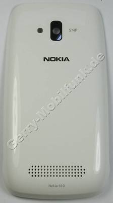 Akkufachdeckel weiss Nokia Lumia 610 original Batteriefachdeckel white