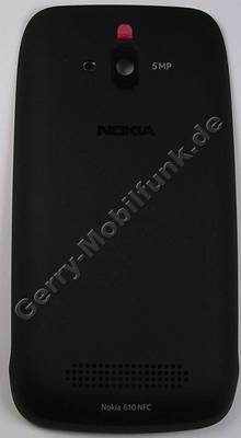 Akkufachdeckel schwarz Nokia Lumia 610 original Batteriefachdeckel black