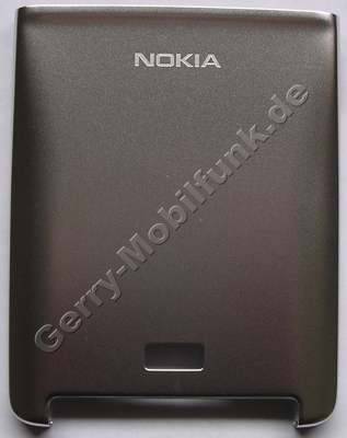 Akkufachdeckel Nokia E61i mocca original Batteriefachdeckel, Abdeckung Akku verchromter Deckel für das mocca Gehäuse Akku-Cover