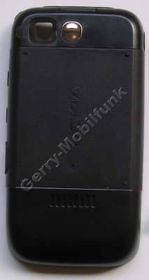 Akkufachdeckel Original Nokia 5200 schwarz / black Batteriefachdeckel E-Cover incl. Kamerascheibe und Akkufachverschlu�, Feder zur Befestigung des Deckels am Ger�t