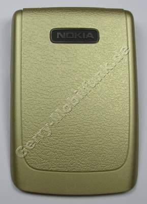 Akkufachdeckel Nokia 6131 original E-Cover sandgold, Batteriefachdeckel mit Abdeckung des Systemkonnektors, Stopfen Datenkabelanschlu�