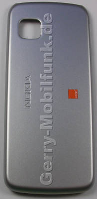 Akkufachdeckel silber orange Nokia 5230 original Cover, Batteriefachdeckel silver orange