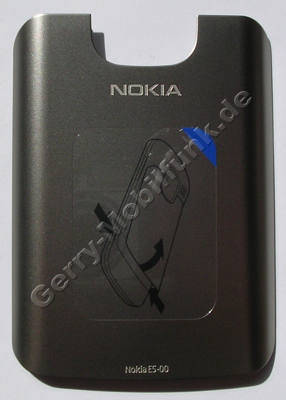 Akkufachdeckel stainless Nokia E5-00 original Batteriefachdeckel B-Cover