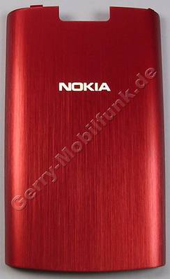 Akkufachdeckel rot Nokia X3-02 original Batteriefachdeckel red