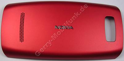 Akkufachdeckel rot Nokia Asha 306 original Batteriefachdeckel red, B-Cover