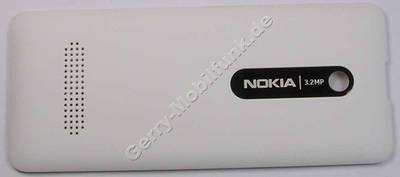 Akkufachdeckel weiss Nokia 301 original B-Cover white
