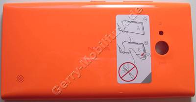 Akkufachdeckel orange Nokia Lumia 730 original Batteriefachdeckel Akkudeckel orange