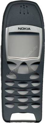 Cover Original fr Nokia 6210 schwarz  inkl.eingeklebten Vibramotor, OHNE Displayscheibe und Logobadge (Oberschale)