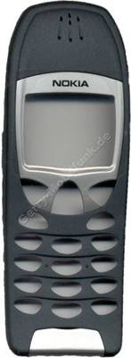 Cover Original für Nokia 6210 schwarz inkl.eingeklebten Vibramotor, OHNE Displayscheibe und Logobadge (Oberschale)