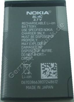 BL-4C original Akku Nokia 6103 3,7 Volt 860mAh 3.2Wh