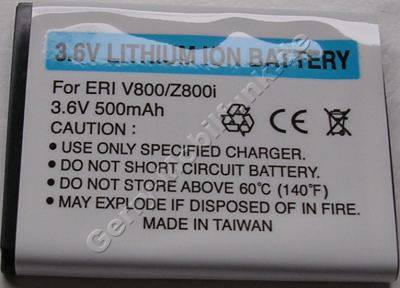 Akku SonyEricsson K800i (entspricht BST-33) LiIon 500mAh 4,7mm 