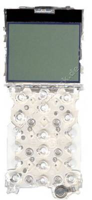 LCD-Display Nokia 6210, incl. Elasomer, Tastaturschablone und Speicherbatterie (Ersatzdisplay)