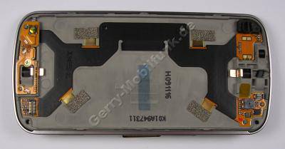 Slidemechanik schwarz Nokia N97 original Schiebemechanik, Flexkabel mit kl. Kamera, Tastaturmodul der PDA-Tastatur, Klappmechanik, Seitentasten mit Seitenschaltern für Lautstärke und Kamerataste, Flachbandkabel