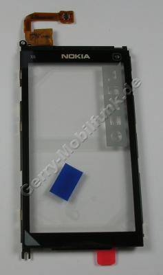 Touchpanel mit Displayrahmen Nokia X6 original Bedienfeld, Touchscreen, Displayscheibe