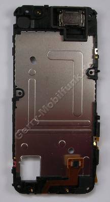 Displayhalterung Nokia 5530 Xpress Music Original Halter vom LCD, Displaytrger, Displayframe mit Freisprechlautsprecher, Ohr Lautsprecher, Seitenschaltern, Flex der Lautstrkeschalter