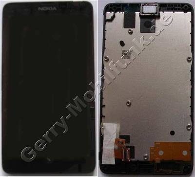 Displaymodul, Oberschale mit Scheibe Nokia X original Ersatzdisplay, Farbdisplay, Displayscheibe, A-Cover