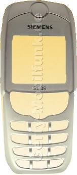 Gehäuseoberteil Siemens SL45 SL42 SL45i SL42i Chrom Velour Original Siemens incl. Lautsprecher und Infrarotabdeckung (IRDA-FEnster) (Gehäuseoberschale) (cover)