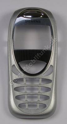 Geh�useoberschale original Siemens C55 silber (Cover) mit Displayscheibe